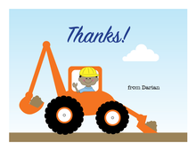 Load image into Gallery viewer, Thank You Notes - Construction Theme - Cute Customized Character - Quality Printed Notecards